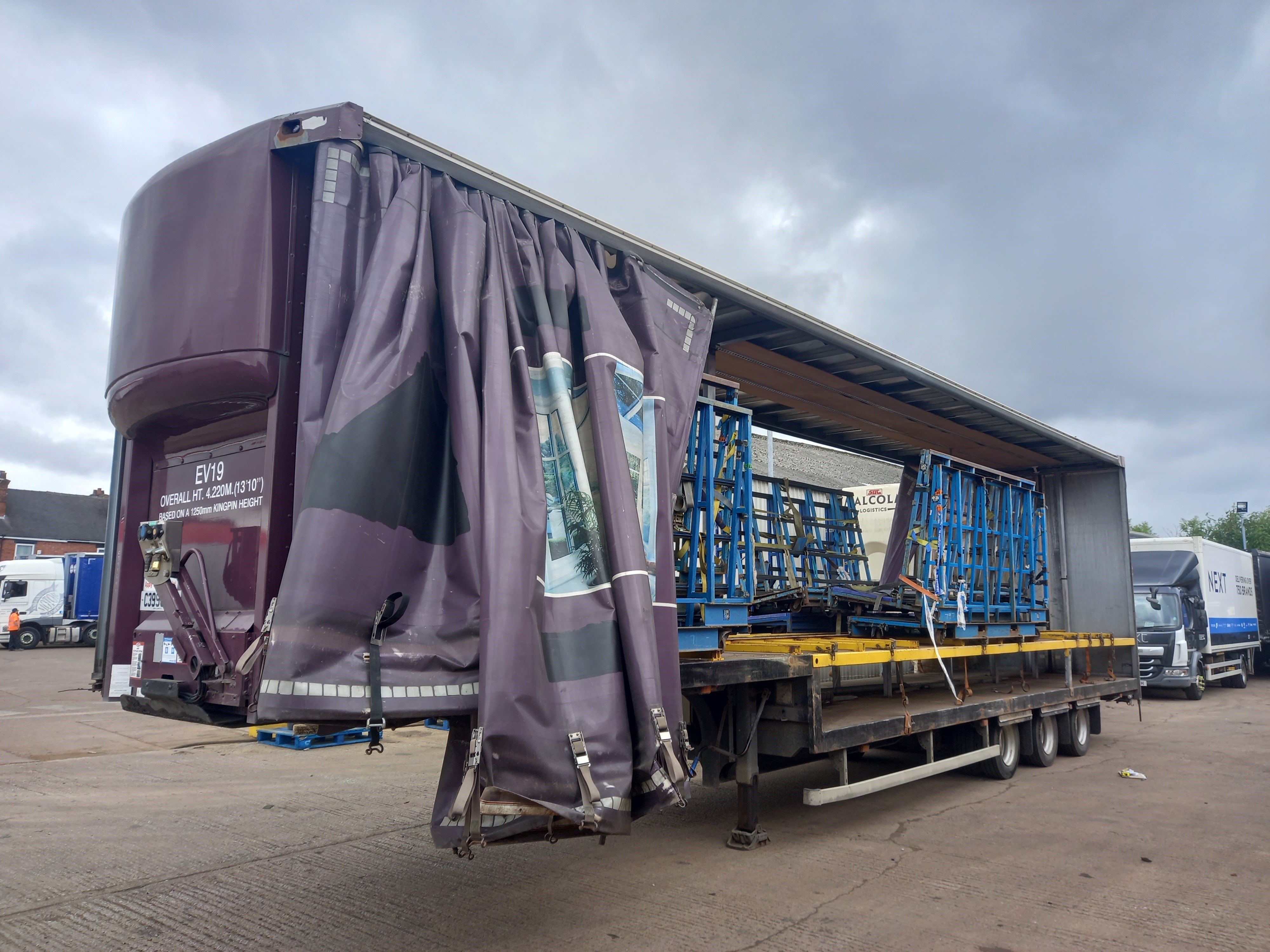 2015 Used Curtainsider Double Deck Trailer - NSF Open