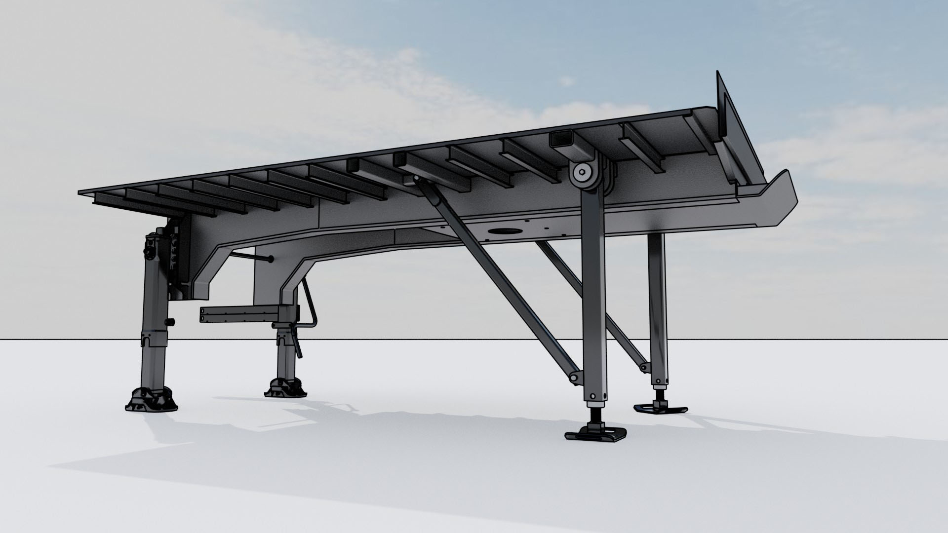 50t heavy duty anti tip safety legs