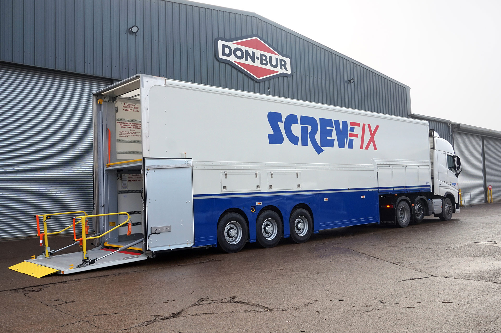 Box Van Independent Suspension Double Deck Trailer