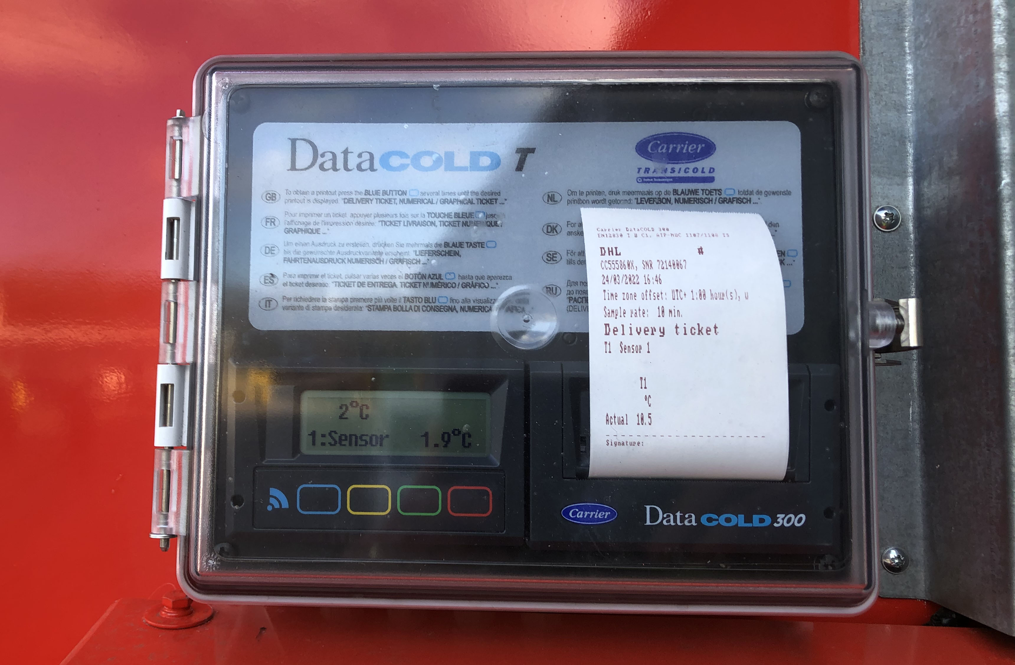 carrier data cold 300