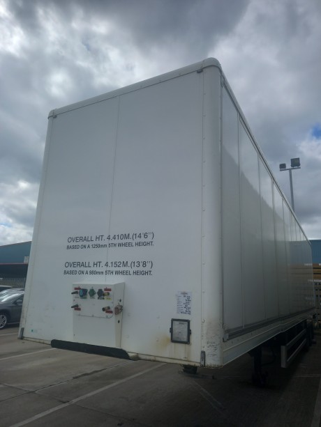 Used DFS Box Van Trailer Front