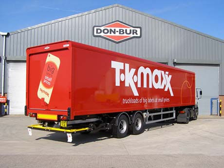 tk maxx box van trailer