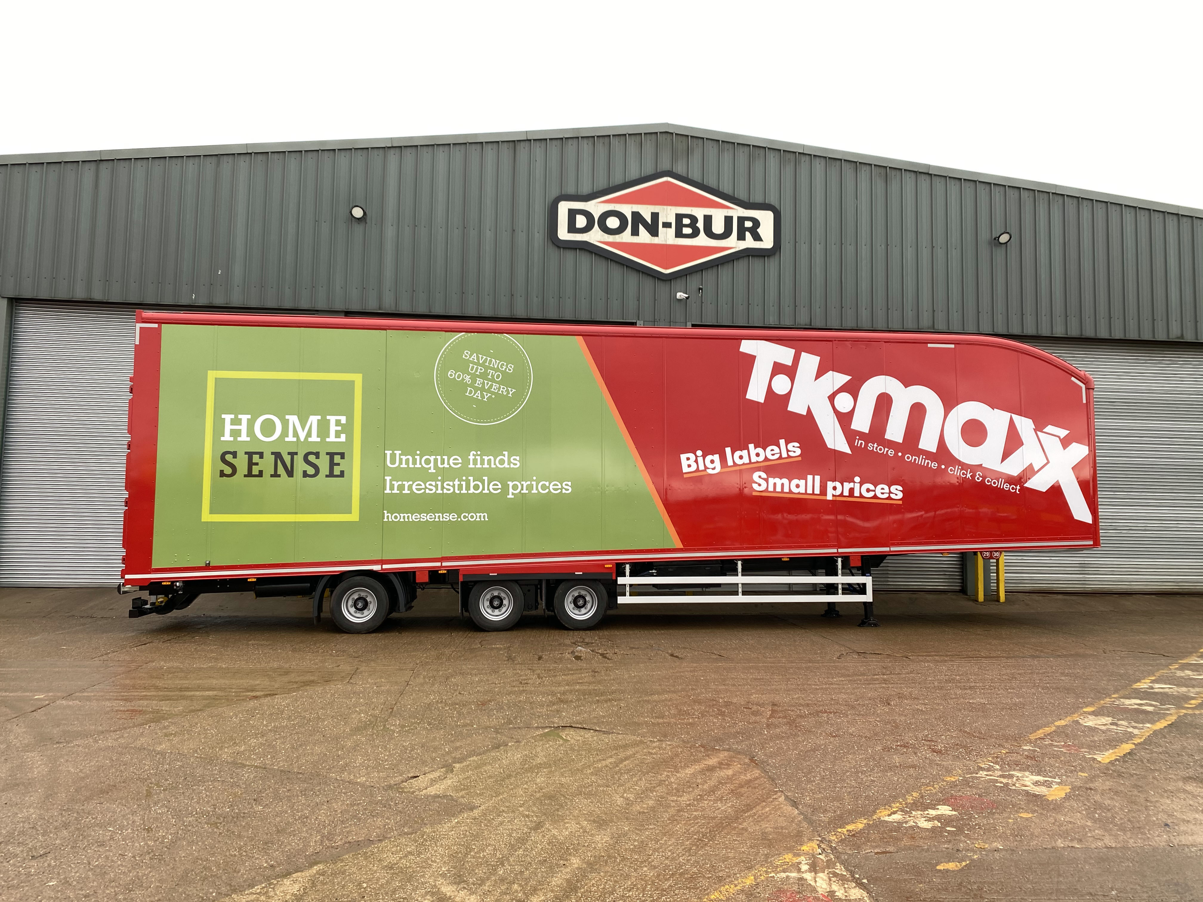 TK Maxx Wedge Longer Semi Trailer